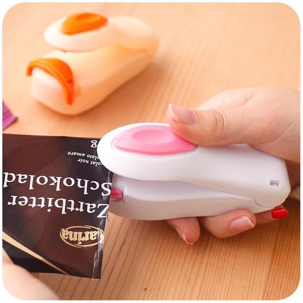

creative portable mini pocket home sealing machine bag heat vacuum resealer cilps handy clips