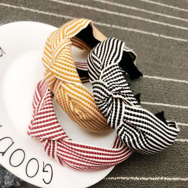 

vintage striped knotted headband knot hairband hair accessories1