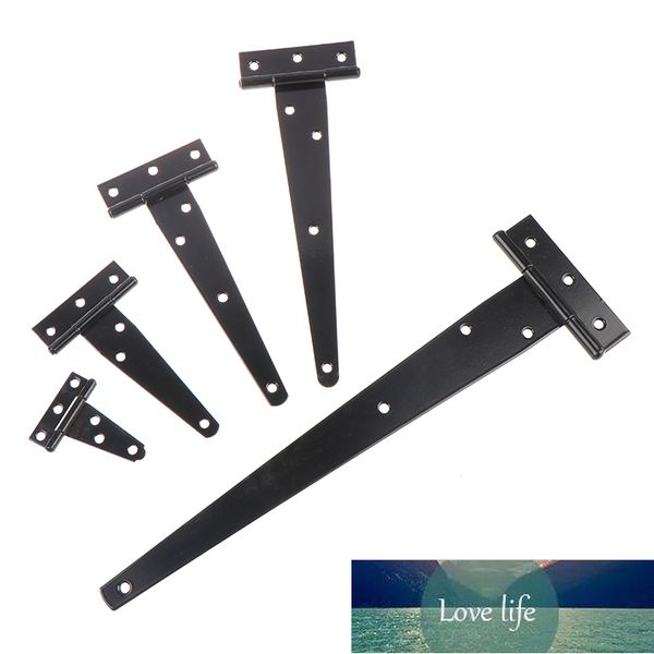 1Pcs Eisen T Scharnier Schwarz T Scharniere Schrank Scharnier Garten Schuppen 2-12 zoll Holz Tür Tor für Licht Tore Türen Möbel Hardware