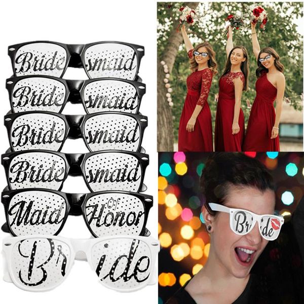 

fashion sunglasses frames novelty wedding party black white booth props bachelorette bride and bridesmaid of honor womens eyeglass
