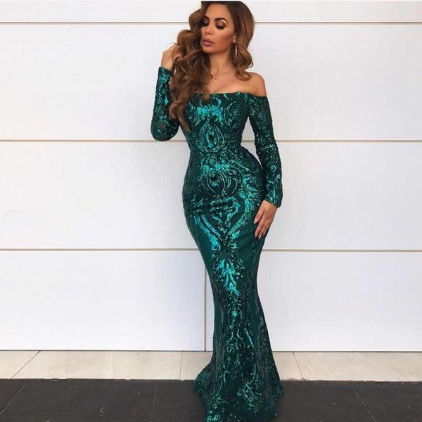 

casual dresses slash neck hollow out green sequin party dress long sleeve zipper bodycon club lining backless summer, Black;gray