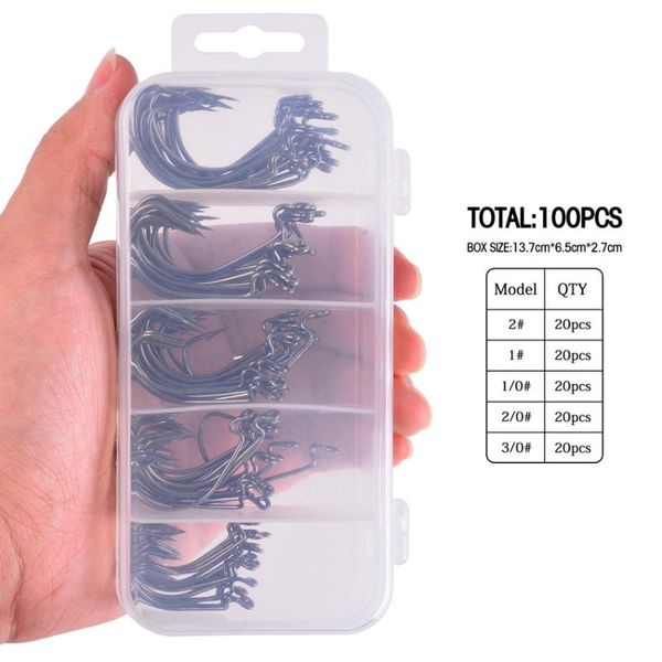 

fishing hooks 120/50pcs high carbon steel fish hook crank barbed fishhooks with hole jig carp worm pesca tackle