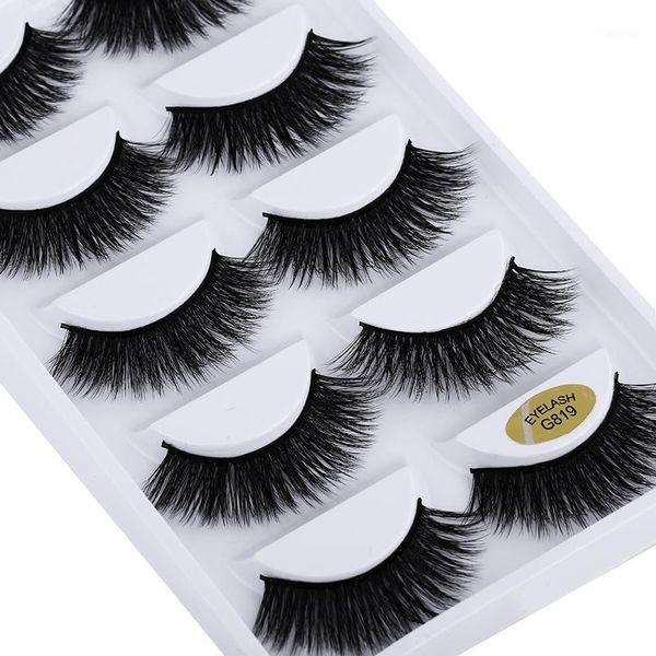 

pairs 5d mink eyelashes natural false lashes soft fake extension makeup wholesale1