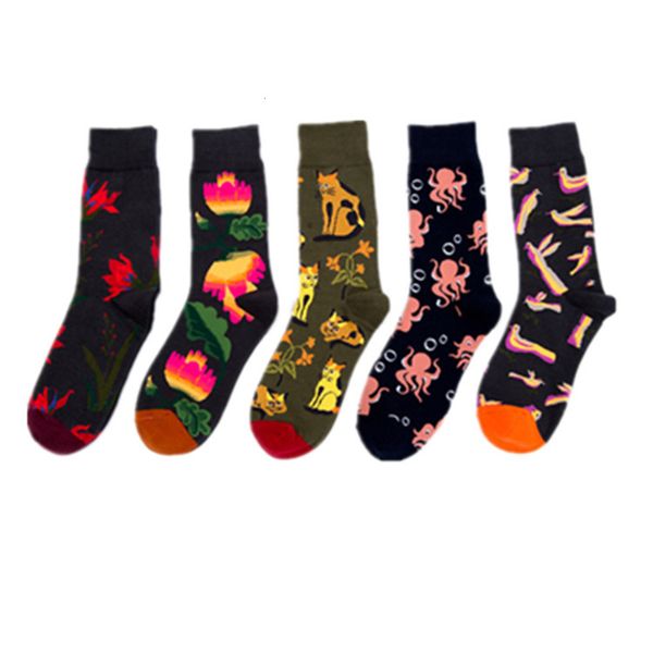

autumn winter flower cotton personalized fashion, Black;white