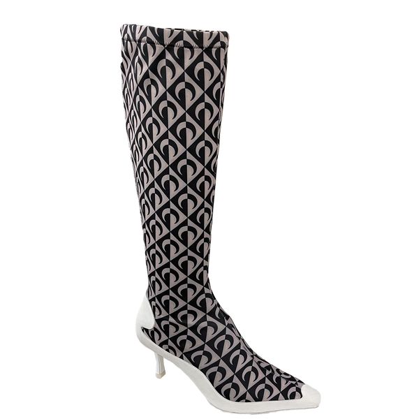 

autumn and winter joint women's shoes designer stretch comfortable luxury fashion brand women's boots, Red;white