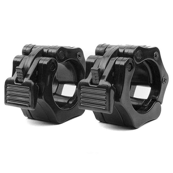 

olympic size barbell collar locks 1 inch bar clamp weight lifting quick release lock jaw, pair accessories