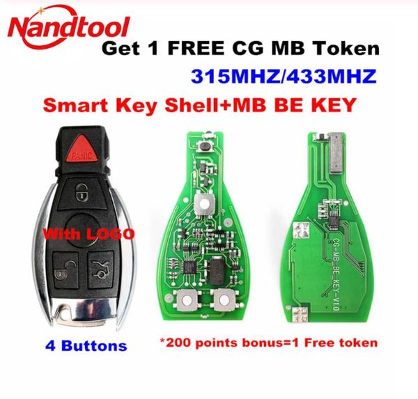 

diagnostic tools cg original cgdi mb be key pro(1 token) 433/315mhz switch with smart shell 4buttons logo for -