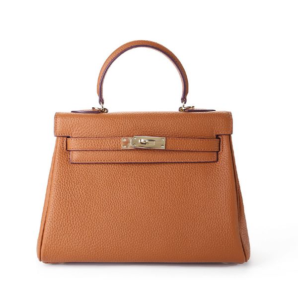 

design new lychee pattern fashion trend one shoulder messenger head leather women's hand middle bag 1d3q