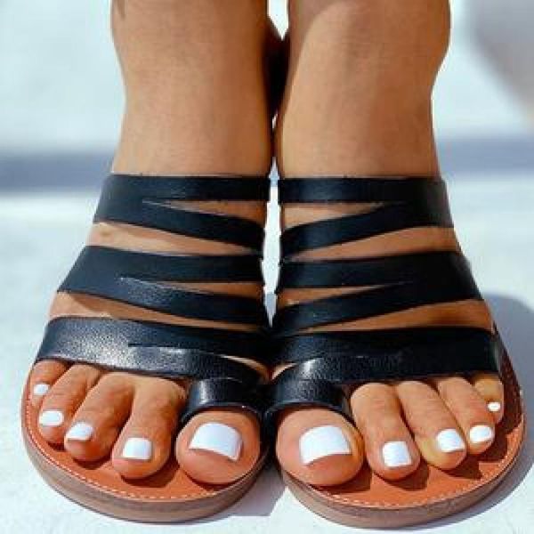 

slippers womens summer slip on flat shoes open toe sandals light beach slingback ladies flip flats solid color, Black