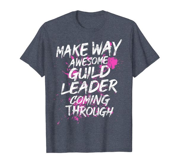 

funny guild leader gift t-shirt, White;black