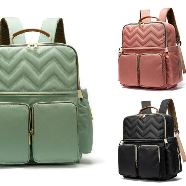 

diaper bags backpack high capacity nappy tote bag nylon waterproof anti-theft animal prints multifunction travel 2021