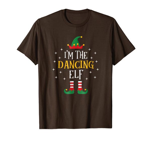 

i'm the dancing elf t shirt funny xmas gift family group, White;black