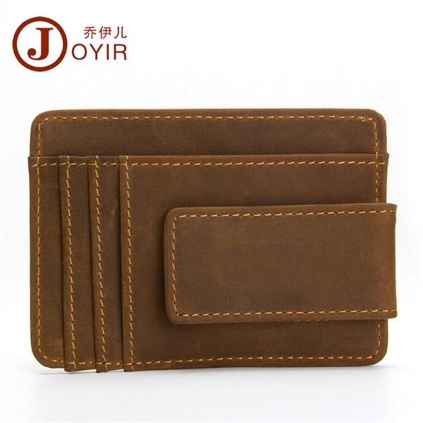 

card holders joyir men genuine leather holder slim bank id case bag leisure and fashion wallet 18 screens, Brown;gray