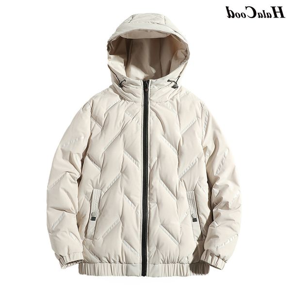 

halacood fashion male plus size thin coat down jacket men winter portability warm white duck hooded man hombre, Black