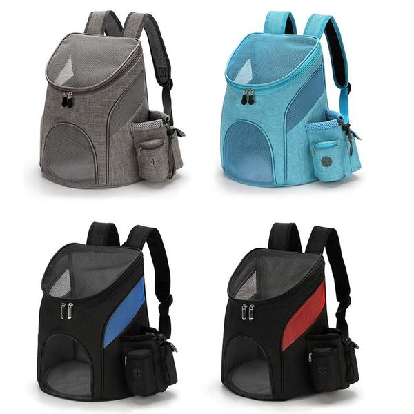 

portable mesh dog bag breathable backpack foldable large capacity cat carrying outdoor travel pet carrier car seat covers