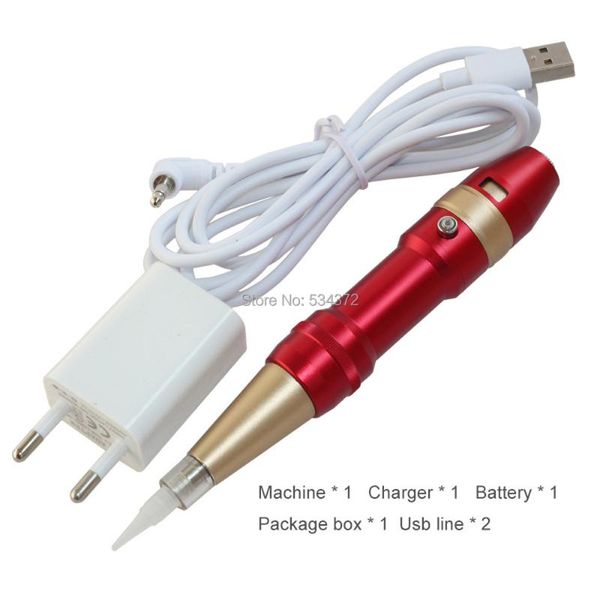 

tattoo guns kits promotional permanent makeup machine eyebrow lips pen with needles caps supply