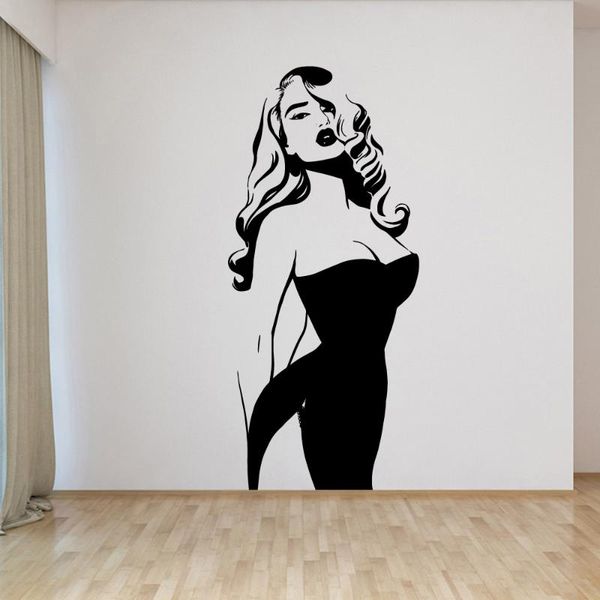 Adesivos de Parede Cartoon Sexy Home Decor para Bebê Kids Rooms Art Decal