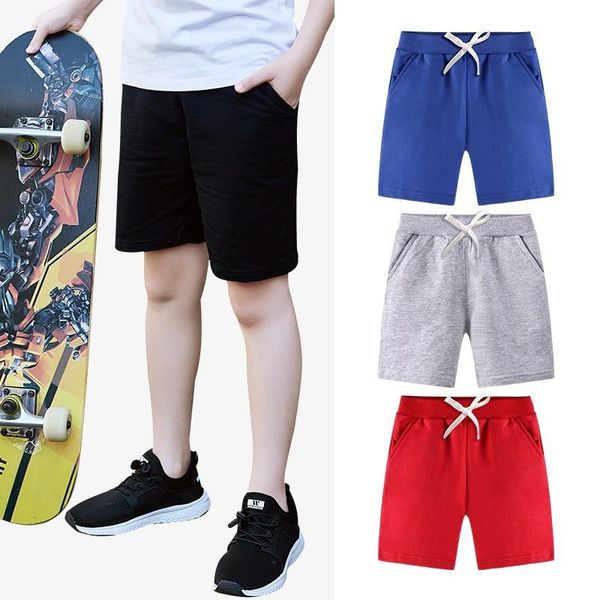 

shorts 2021 children solid colors boy toddler baby pants just for teenages summer beach loose, Black