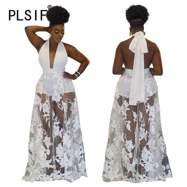 

white o neck sleeveless skinny long dress tight club party lady fashion sheath dress high street dress 211116, White;black