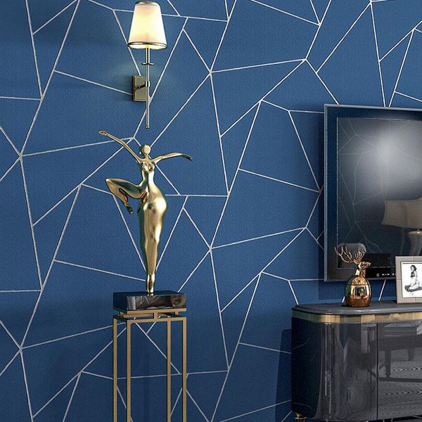 

wallpapers modern geometric pattern wallpaper tv lounge fashion living room decor 3d elegant bedroom wall papers backgroud p149