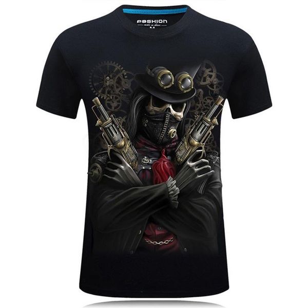 

mens designer t shirts 3d printing stereo domineering tshirt personality designer clothes round neck t-shirt luxury pirate men shirts, Gray;blue