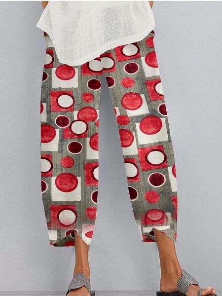 

women elastic waist floral printed pants casual wide leg harem loose pantalon plus size streetwear trousers women's & capris, Black;white