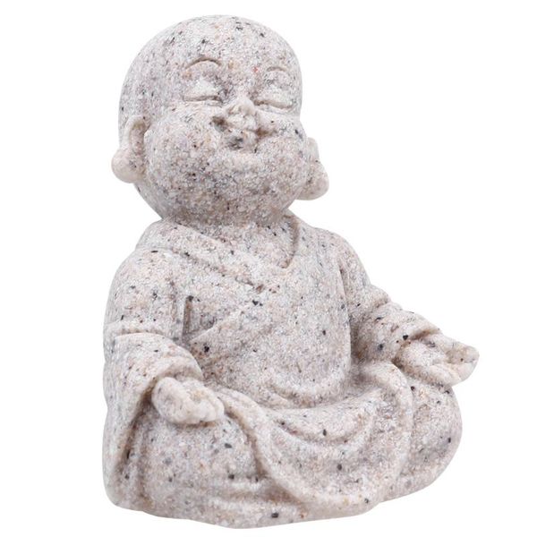 

decorations 1pc maitreya figurine sandstone resin monk craft sculpture decoration