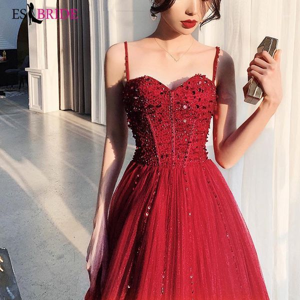 

party dresses strap long sequined evening dress1, White;black