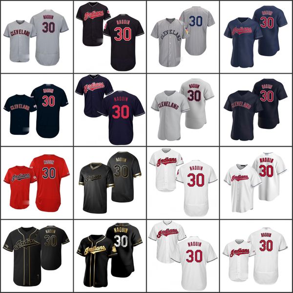 

cleveland indians men 30 tyler naquin women youth jersey, Black;red