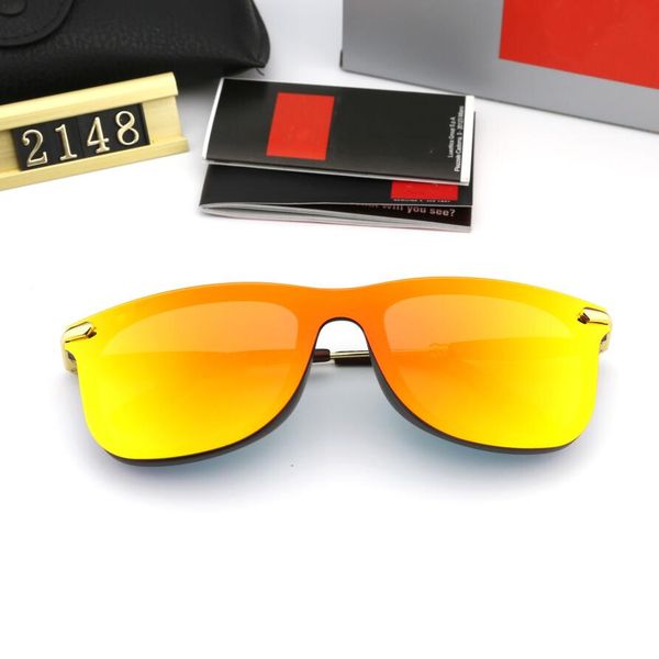 

men women classic design brand sunglasses uv400 eyewear frameless glasses mirror glass lens sunglass with box, White;black