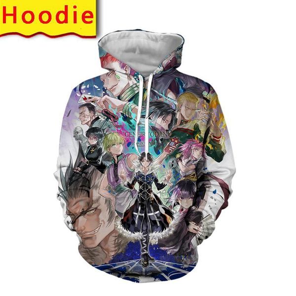 

men's hoodies & sweatshirts hunter x kurapika hoodie 3d print streetwear men oversized pullovers fashion harajuku hooded sweatshirts an, Black