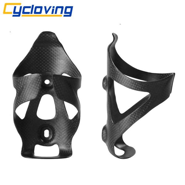 

water bottles & cages cycloving full carbon fiber moutain road bicycle bottle cage mtb bike holder ultra light