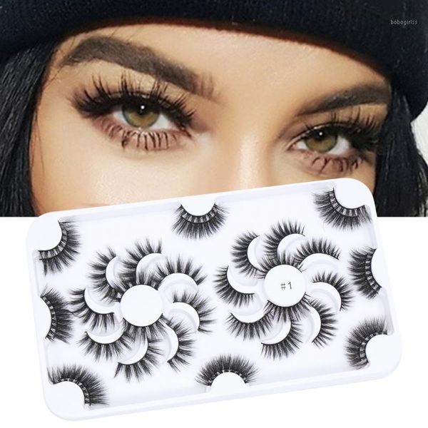 

pairs 8d faux mink hair false eyelashes handmade natural/thick long dramatic wispy eye lashes makeup beauty extension tools1