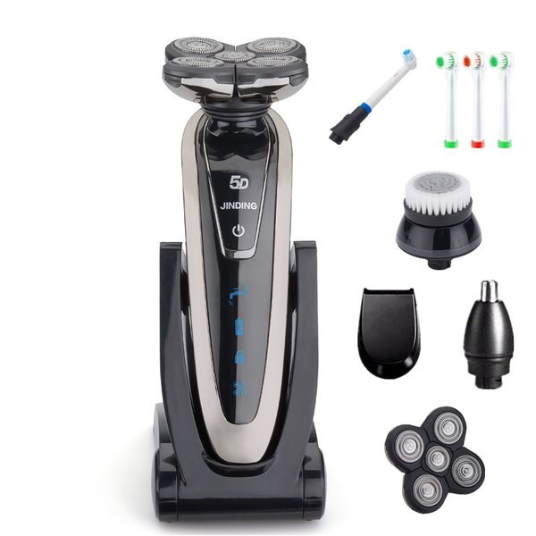 

electric shaver for men rechargeable shaving machine for hair removal electric razor 5d floating head bread trimmer d40