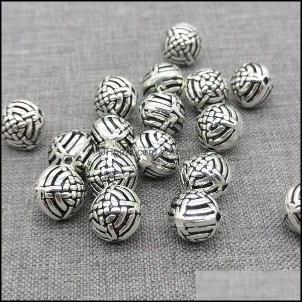 

other loose jewelryother 5pcs of 925 sterling sier knot hollow round beads for bracelet drop delivery 2021 vlfwa, Slivery;golden