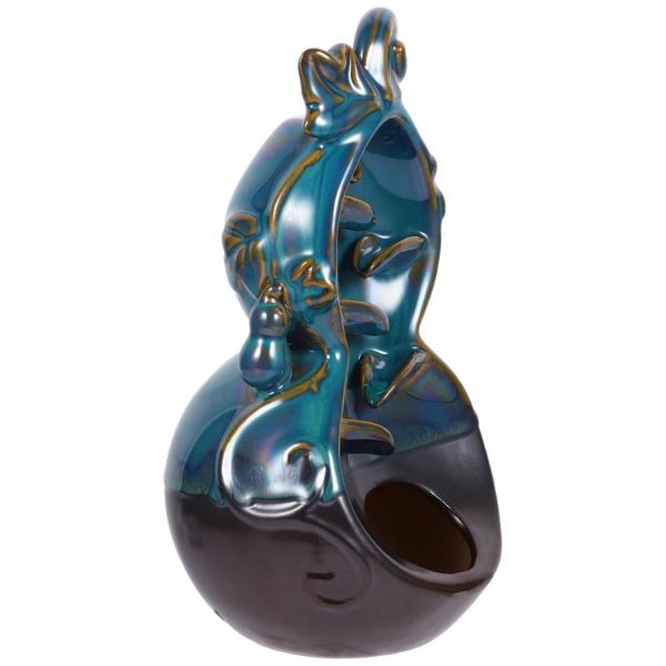 

ceramics backflow waterfall incense burner holder gourd shape fragrance lamps