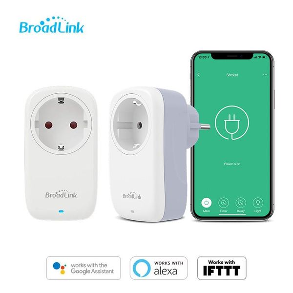 

smart home control broadlink16a wifi socket electrical plugs sockets outlets voice by alexa and google sp4l eu 1/2/5-pack