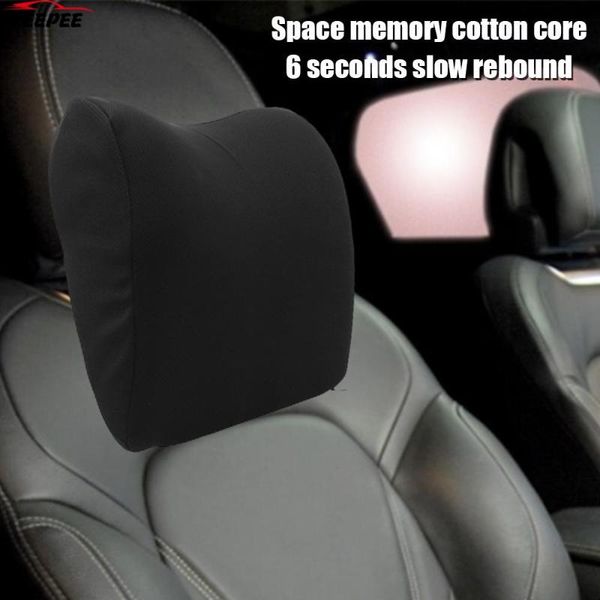 

seat cushions soft head rest car headrest neck pillow for feat chair in auto polyester memory foam cushion fabric cover travel support