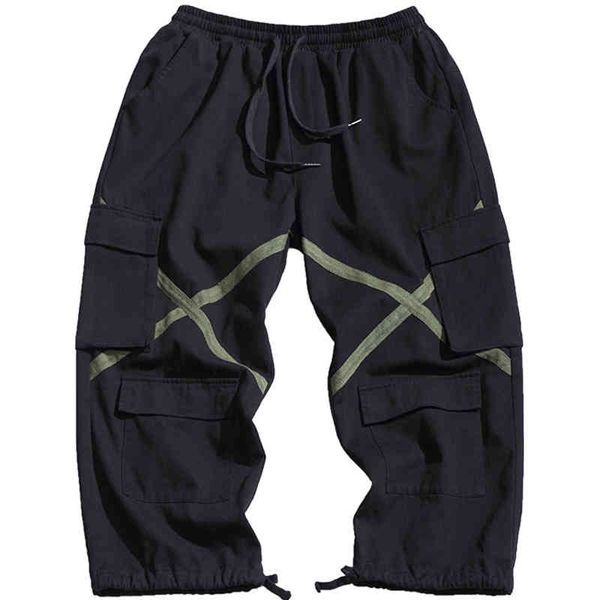 

men's pants favocent spring printing harem hip pop trousers streetwear sweatpants male casual fashion cutton cargo pant 7jni, Black