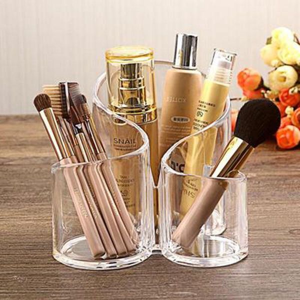 

artistic makeup brush organizer, large capacity whole shaped ,makeup pen lipstick holder cosmetic storage box boxes & bins