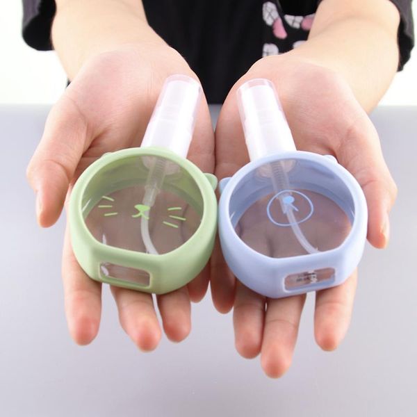 

storage bottles & jars 2 pcs 55 ml empty container cosmetic portable perfume atomizer moisturizing travel refillable e-liquid spray alcohol