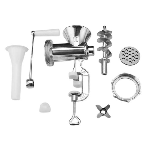 

meat grinders household manual grinder hand-crank homemade sausage machine stuffer pepper and vegetable cutter