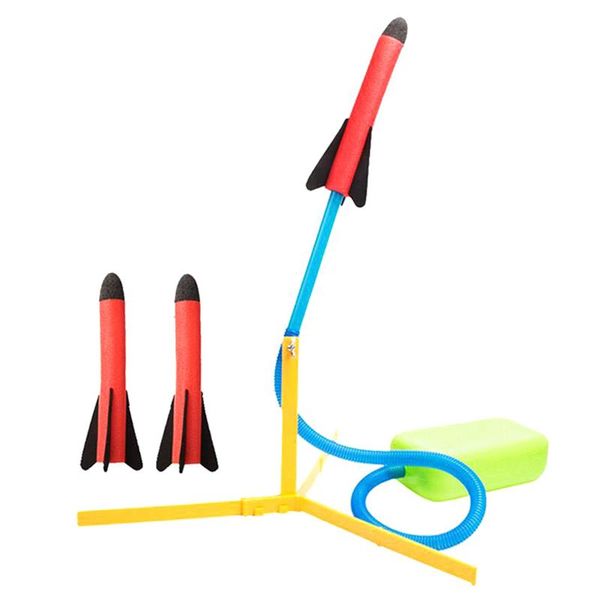 

air pressed stomp rocket pedal games outdoor toys launcher step pump children foot toy sports kids game fishing hooks