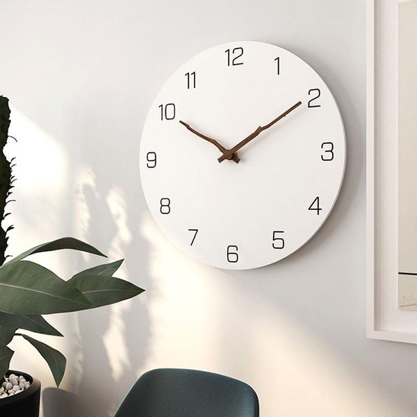 

wall clocks nortic creative modern clock living room slient simple quartz bedroom horloge household large reloj de pared g5b