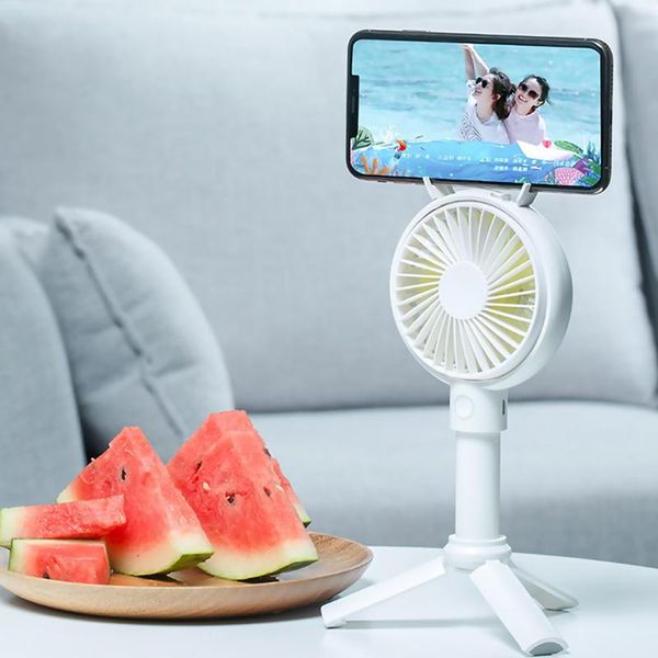 

electric fans mini handheld desk fan usb rechargeable 3 speed adjustable portable quiet air cooler summer cooling outdoor travel radiator