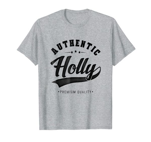 

holly first name authentic quality women t-shirt, White;black
