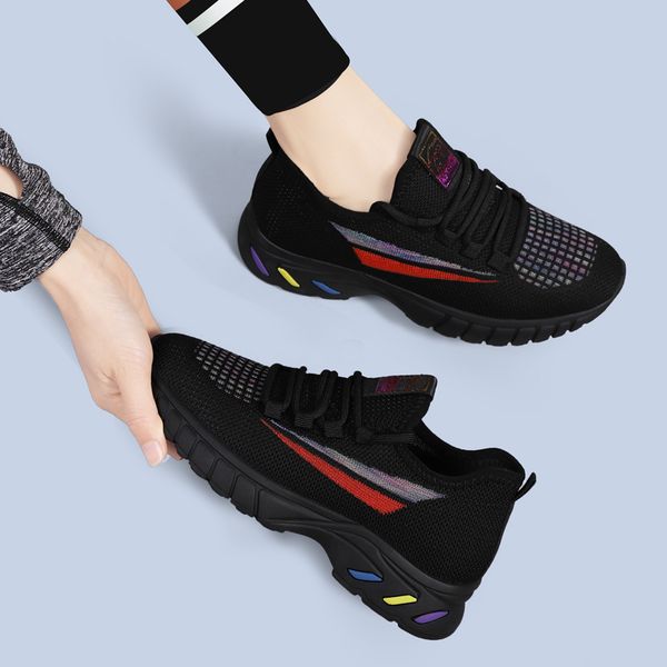 

design sneakers sports shoes men woman trainer vintage luxury chaussures ladies sport casual shoe designers runner sneaker 006, Black