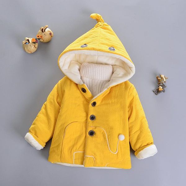 

coat 2021 autumn winter infant coats girls jackets kids warm boys outerwear cashmere hooded children clothes 0.5-5 years, Blue;gray