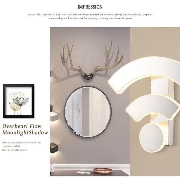

wall lamps wifi light acrylic sconce lamp led modern bedroom bedside creative restaurant ktv el aisle corridor lights