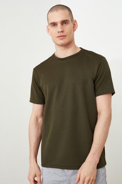 

men's t-shirts trendyol textured t-shirt tmnss20ts1794, White;black